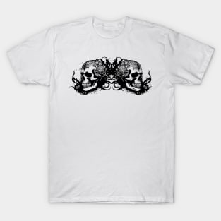 gothic skulls design T-Shirt